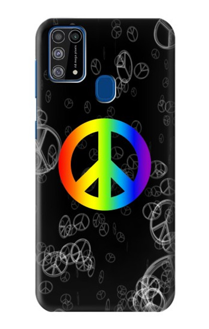 W2356 Peace Sign Hard Case and Leather Flip Case For Samsung Galaxy M31