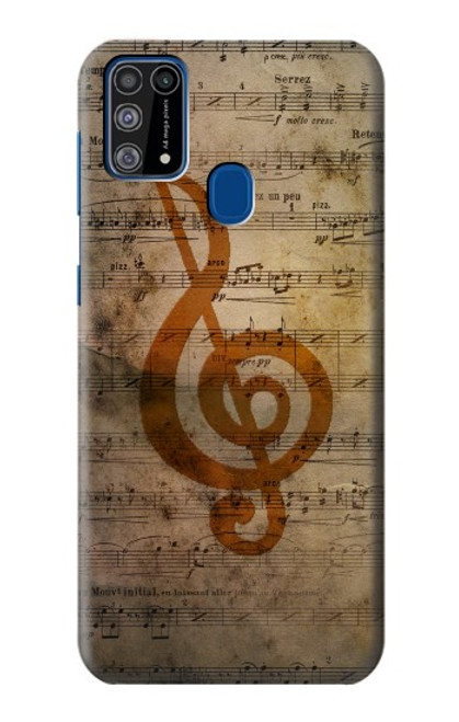 W2368 Sheet Music Notes Hard Case and Leather Flip Case For Samsung Galaxy M31