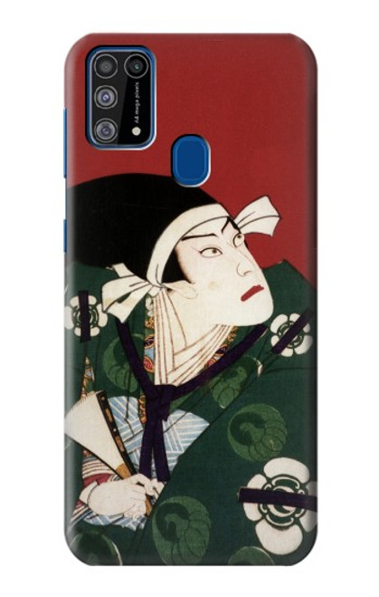 W2498 Japan Art Toyohara Kunichika Hard Case and Leather Flip Case For Samsung Galaxy M31