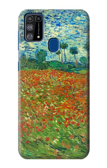 W2681 Field Of Poppies Vincent Van Gogh Hard Case and Leather Flip Case For Samsung Galaxy M31