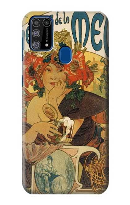 W2740 Alphonse Mucha Bieres De La Muse Hard Case and Leather Flip Case For Samsung Galaxy M31