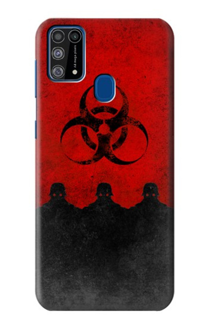 W2917 Biohazards Virus Red Alert Hard Case and Leather Flip Case For Samsung Galaxy M31