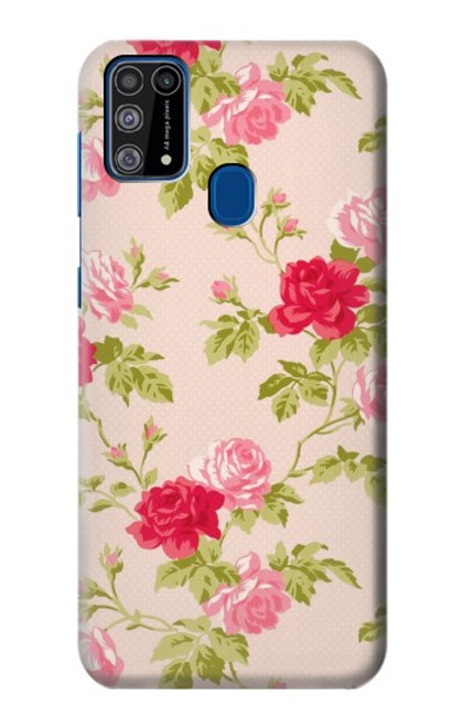 W3037 Pretty Rose Cottage Flora Hard Case and Leather Flip Case For Samsung Galaxy M31