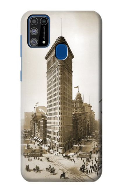 W3046 Old New York Flatiron Building Hard Case and Leather Flip Case For Samsung Galaxy M31