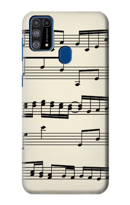 W3082 Music Sheet Hard Case and Leather Flip Case For Samsung Galaxy M31