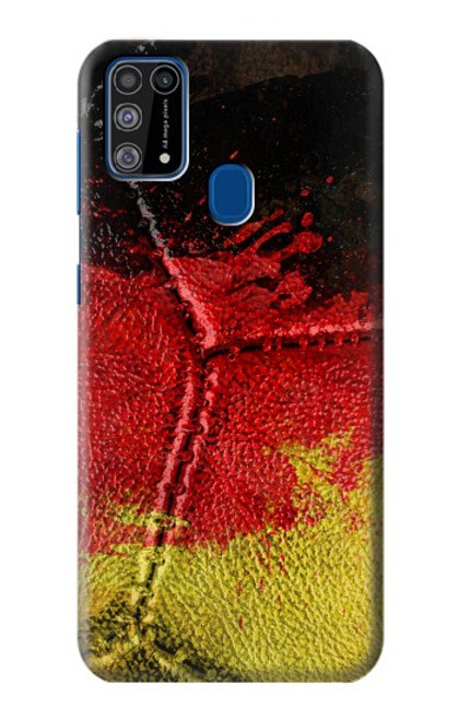 W3303 Germany Flag Vintage Football Graphic Hard Case and Leather Flip Case For Samsung Galaxy M31