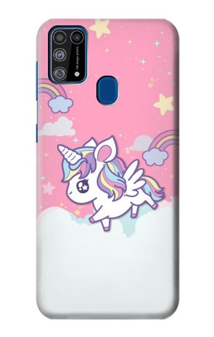 W3518 Unicorn Cartoon Hard Case and Leather Flip Case For Samsung Galaxy M31