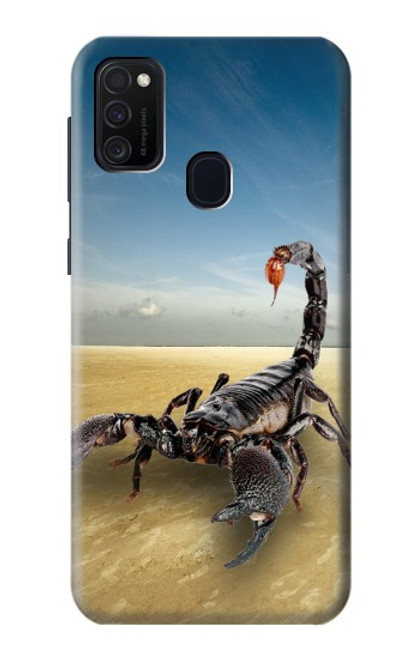 W0150 Desert Scorpion Hard Case and Leather Flip Case For Samsung Galaxy M21