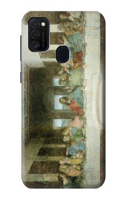 W0173 Leonardo DaVinci The Last Supper Hard Case and Leather Flip Case For Samsung Galaxy M21