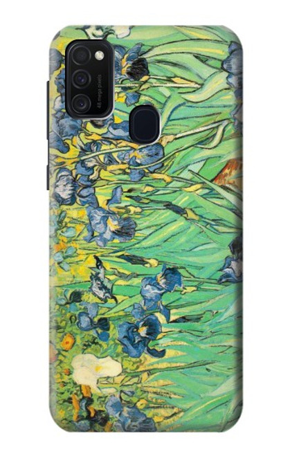W0210 Van Gogh Irises Hard Case and Leather Flip Case For Samsung Galaxy M21
