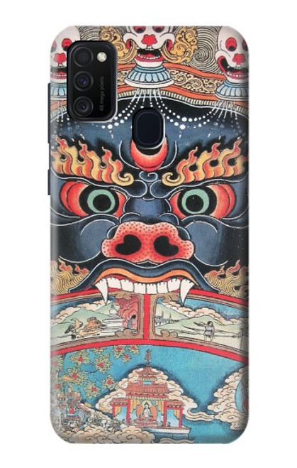 W0572 Tibet Art Hard Case and Leather Flip Case For Samsung Galaxy M21