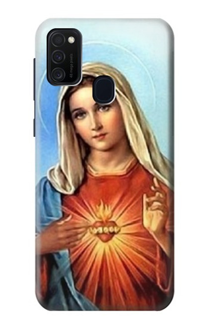 W2420 The Virgin Mary Santa Maria Hard Case and Leather Flip Case For Samsung Galaxy M21