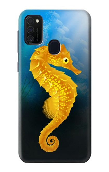 W2444 Seahorse Underwater World Hard Case and Leather Flip Case For Samsung Galaxy M21