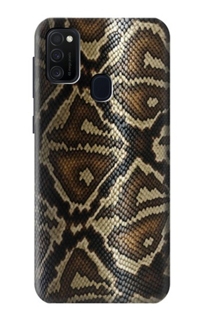 W2712 Anaconda Amazon Snake Skin Graphic Printed Hard Case and Leather Flip Case For Samsung Galaxy M21