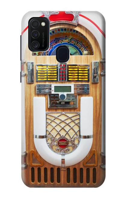 W2853 Jukebox Music Playing Device Hard Case and Leather Flip Case For Samsung Galaxy M21