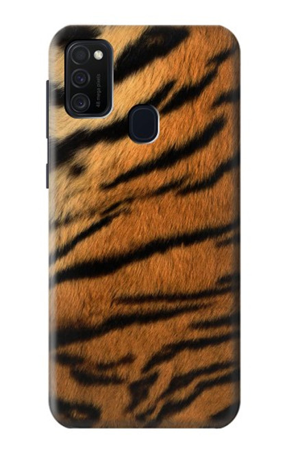 W2962 Tiger Stripes Graphic Printed Hard Case and Leather Flip Case For Samsung Galaxy M21