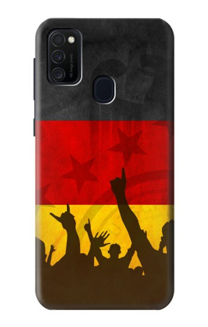 W2966 Germany Football Soccer Hard Case and Leather Flip Case For Samsung Galaxy M21