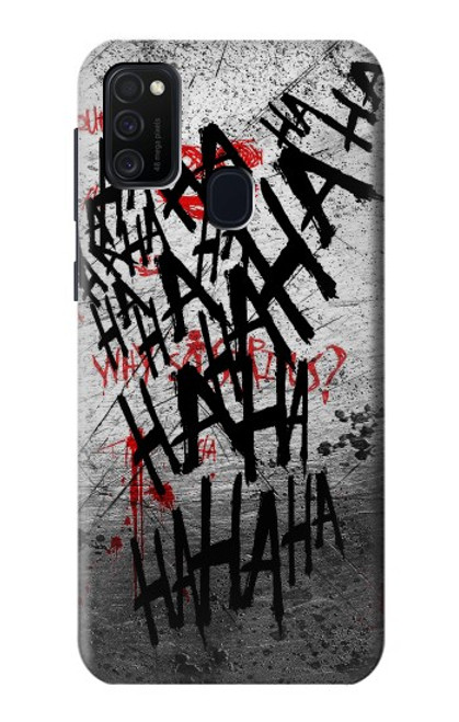 W3073 Joker Hahaha Blood Splash Hard Case and Leather Flip Case For Samsung Galaxy M21