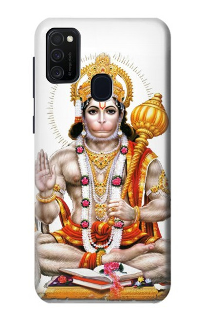 W3186 Lord Hanuman Chalisa Hindi Hindu Hard Case and Leather Flip Case For Samsung Galaxy M21