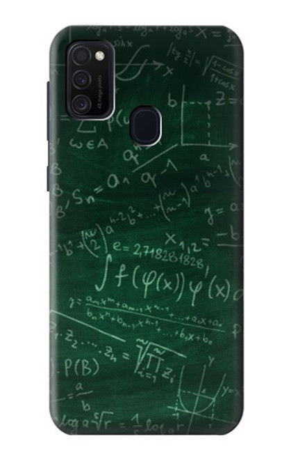 W3190 Math Formula Greenboard Hard Case and Leather Flip Case For Samsung Galaxy M21