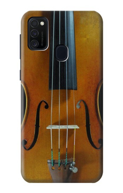 W3234 Violin Hard Case and Leather Flip Case For Samsung Galaxy M21