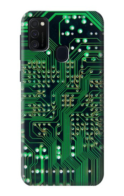 W3392 Electronics Board Circuit Graphic Hard Case and Leather Flip Case For Samsung Galaxy M21