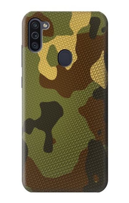 W1602 Camo Camouflage Graphic Printed Hard Case and Leather Flip Case For Samsung Galaxy M11