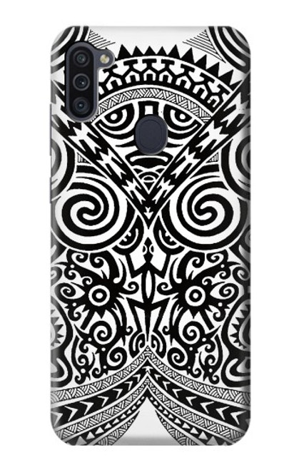 W1655 Maori Tattoo Hard Case and Leather Flip Case For Samsung Galaxy M11