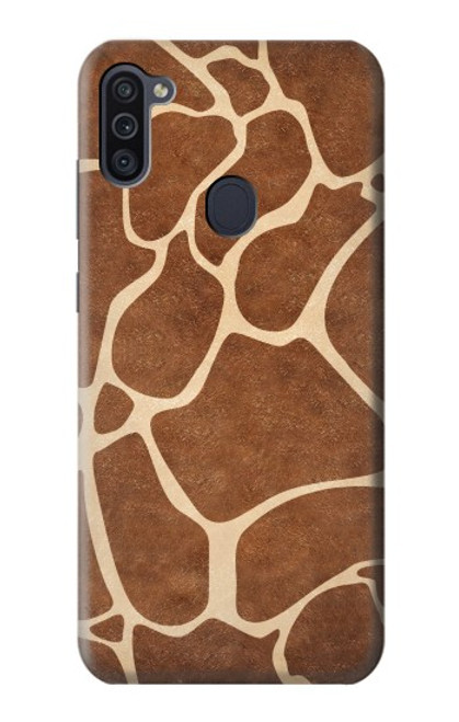 W2326 Giraffe Skin Hard Case and Leather Flip Case For Samsung Galaxy M11