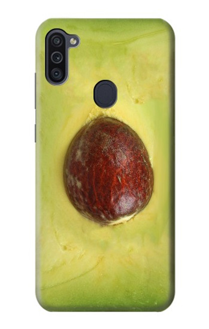 W2552 Avocado Fruit Hard Case and Leather Flip Case For Samsung Galaxy M11