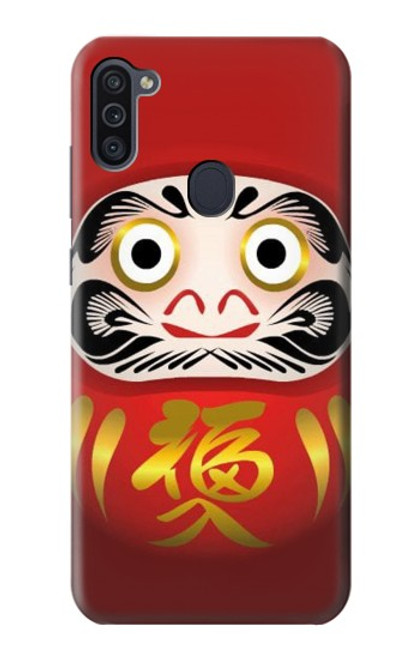 W2839 Japan Daruma Doll Hard Case and Leather Flip Case For Samsung Galaxy M11