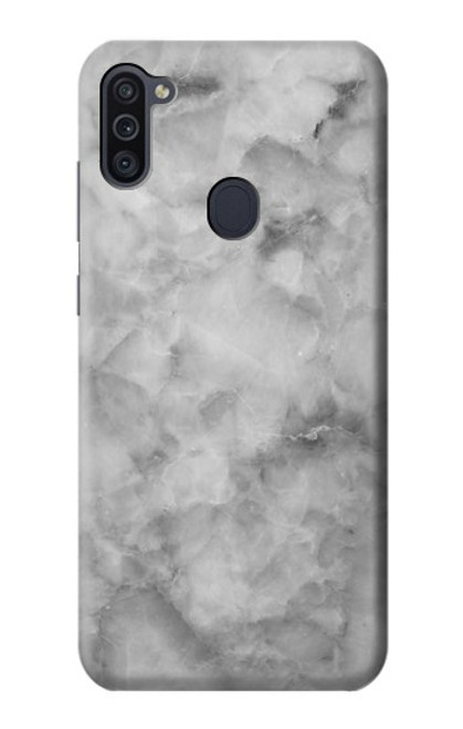 W2845 Gray Marble Texture Hard Case and Leather Flip Case For Samsung Galaxy M11