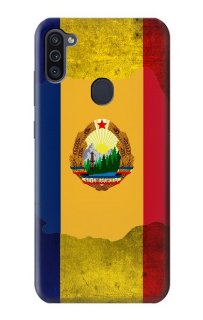 W3021 Romania Flag Hard Case and Leather Flip Case For Samsung Galaxy M11