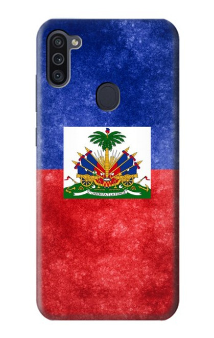 W3022 Haiti Flag Hard Case and Leather Flip Case For Samsung Galaxy M11