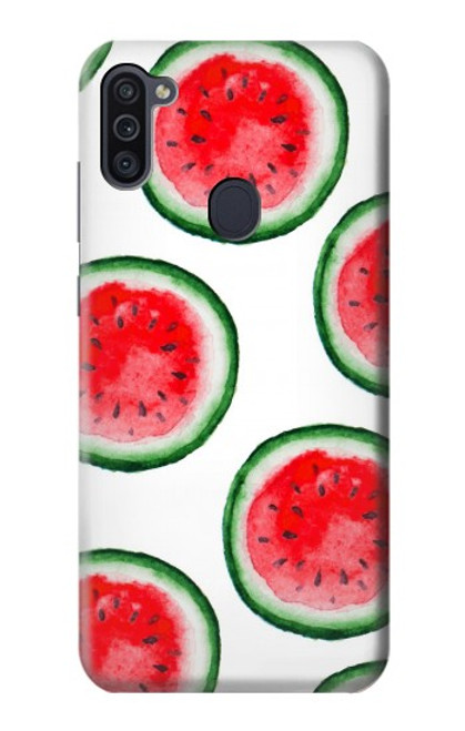 W3236 Watermelon Pattern Hard Case and Leather Flip Case For Samsung Galaxy M11