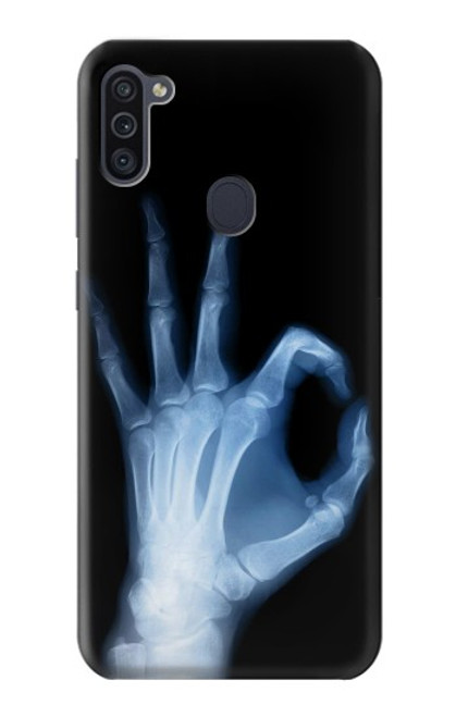 W3239 X-Ray Hand Sign OK Hard Case and Leather Flip Case For Samsung Galaxy M11