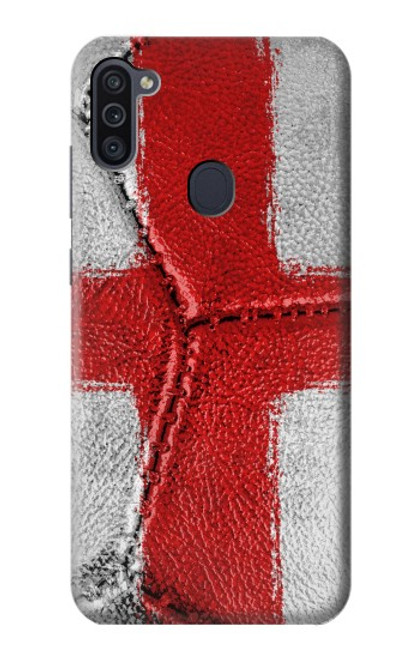 W3316 England Flag Vintage Football Graphic Hard Case and Leather Flip Case For Samsung Galaxy M11