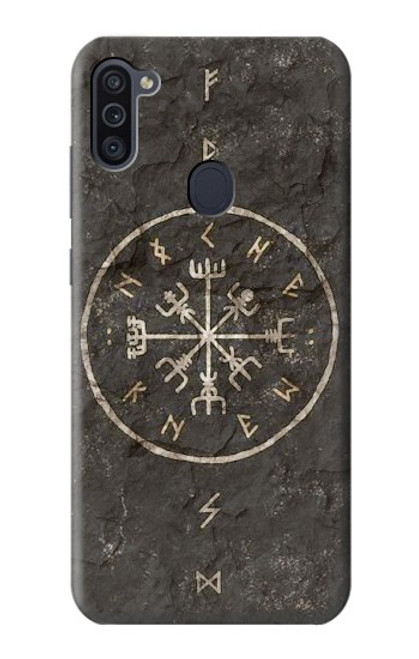 W3413 Norse Ancient Viking Symbol Hard Case and Leather Flip Case For Samsung Galaxy M11