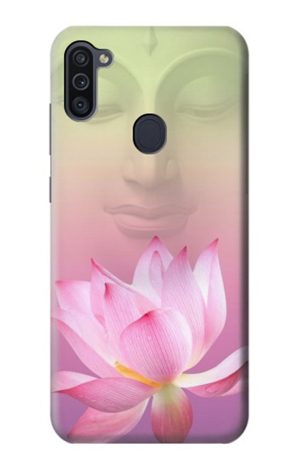 W3511 Lotus flower Buddhism Hard Case and Leather Flip Case For Samsung Galaxy M11