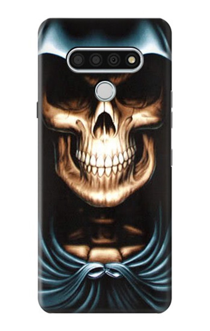 W0225 Skull Grim Reaper Hard Case and Leather Flip Case For LG Stylo 6