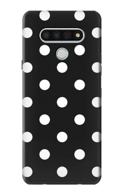 W2299 Black Polka Dots Hard Case and Leather Flip Case For LG Stylo 6