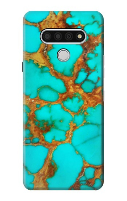 W2688 Aqua Copper Turquoise Gemstone Graphic Hard Case and Leather Flip Case For LG Stylo 6