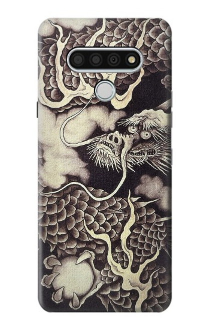 W2719 Japan Painting Dragon Hard Case and Leather Flip Case For LG Stylo 6