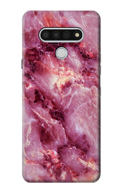 W3052 Pink Marble Graphic Printed Hard Case and Leather Flip Case For LG Stylo 6