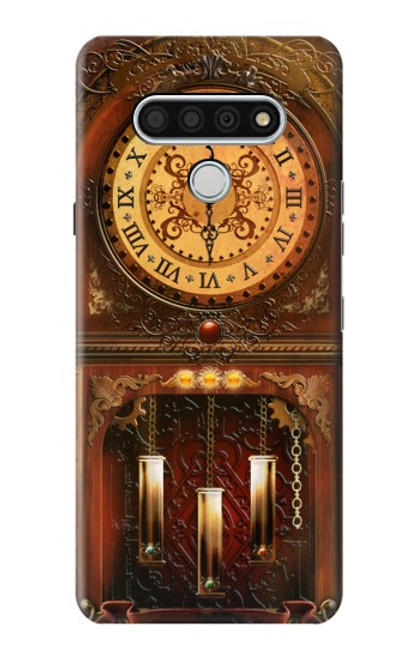 W3174 Grandfather Clock Hard Case and Leather Flip Case For LG Stylo 6
