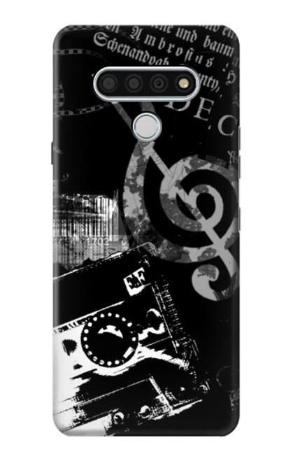 W3197 Music Cassette Note Hard Case and Leather Flip Case For LG Stylo 6
