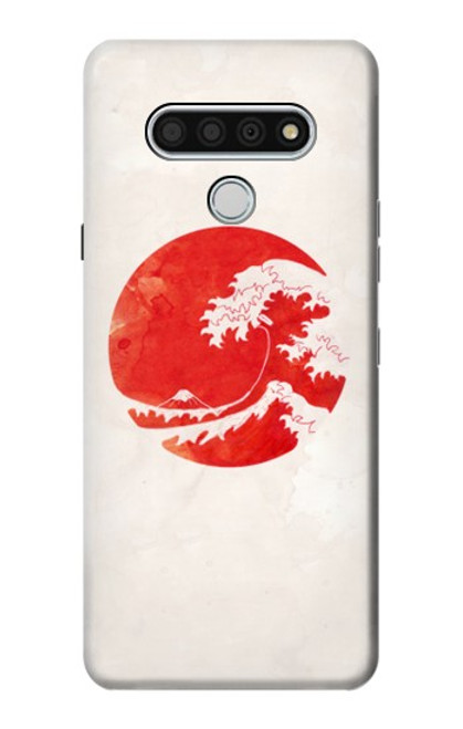 W3237 Waves Japan Flag Hard Case and Leather Flip Case For LG Stylo 6