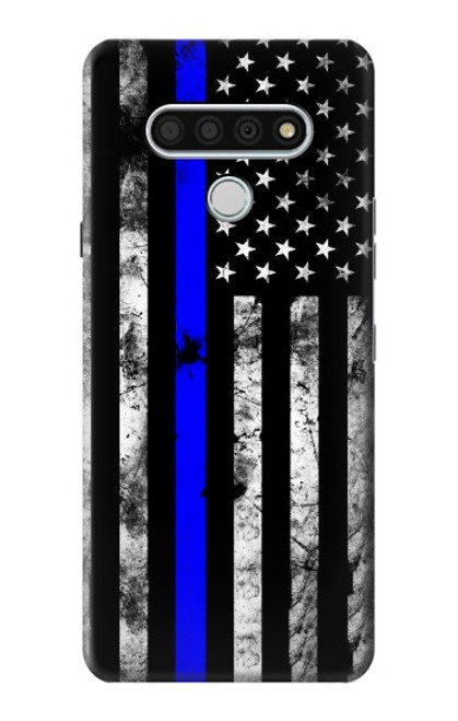 W3244 Thin Blue Line USA Hard Case and Leather Flip Case For LG Stylo 6