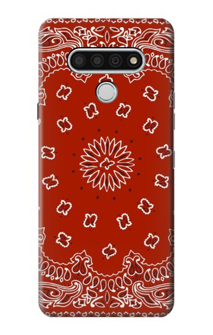 W3355 Bandana Red Pattern Hard Case and Leather Flip Case For LG Stylo 6