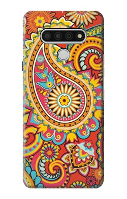 W3402 Floral Paisley Pattern Seamless Hard Case and Leather Flip Case For LG Stylo 6